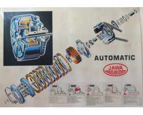 PLAKÁT - SPOJKA JAWA AUTOMATIC (PATENT) - ( 68 x 96cm )